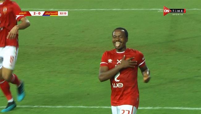 هدف بيرسي تاو الثاني في مرمي الاسماعيلي بالدوري المصري