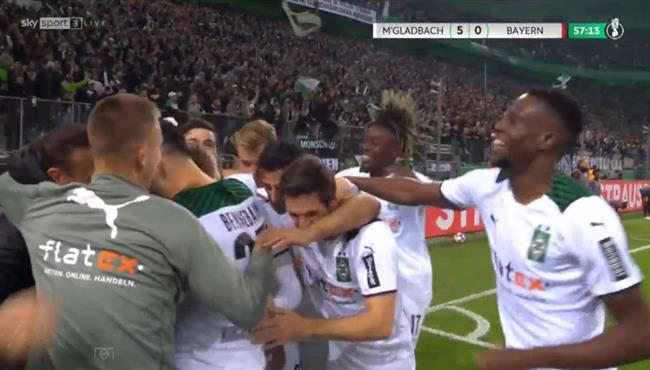 اهداف مباراة بايرن ميونخ وبوروسيا مونشنجلادباخ 0 5 كاس المانيا