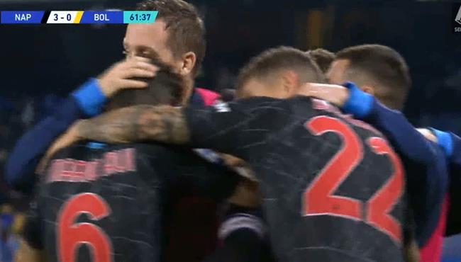 اهداف مباراة نابولي وبولونيا 3 0 الدوري الايطالي