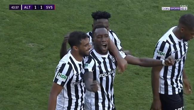 احمد ياسر ريان يصنع هدف التاي الاول امام سيفاس سبور بالدوري التركي