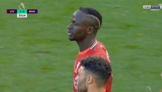 هدف ماني الملغي في مرمي برايتون بالدوري الانجليزي