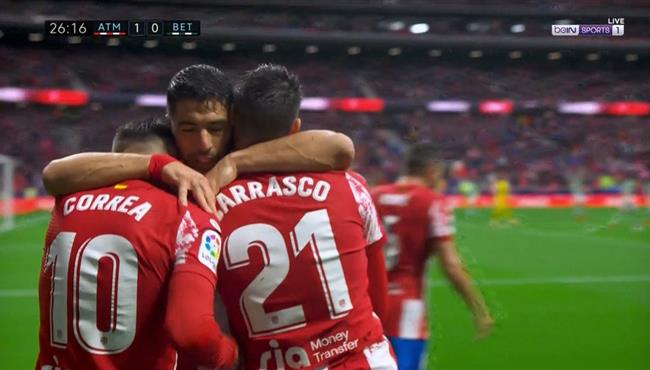 اهداف مباراة اتلتيكو مدريد وريال بيتيس 3 0 الدوري الاسباني