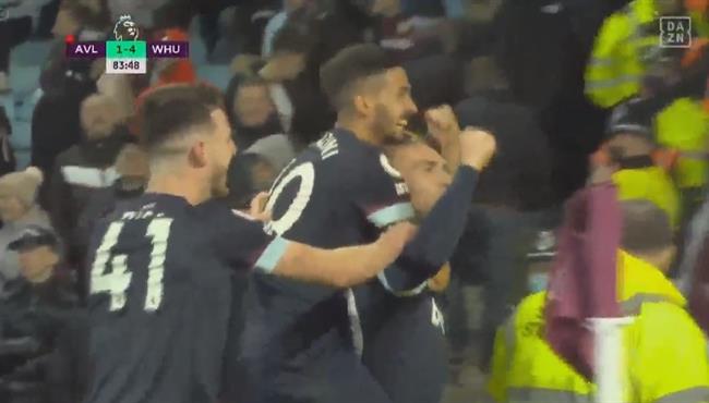 ملخص واهداف مباراة وست هام واستون فيلا 4 1 الدوري الانجليزي