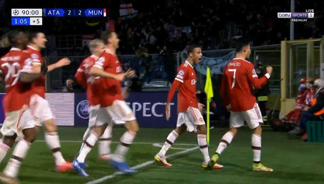 اهداف مباراة مانشستر يونايتد واتالانتا 2 2 دوري ابطال اوروبا