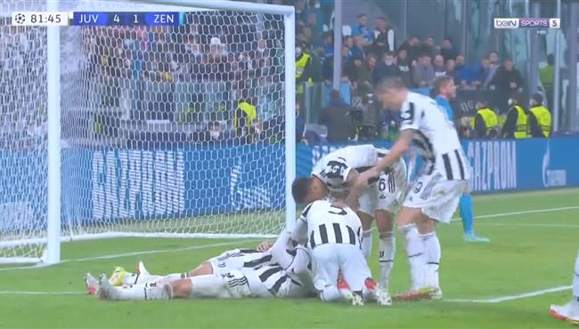 اهداف مباراة يوفنتوس وزينيت 4 2 دوري ابطال اوروبا