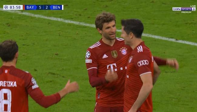 اهداف مباراة بايرن ميونخ وبنفيكا 5 2 دوري ابطال اوروبا