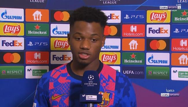 تصريحات انسو فاتي بعد مباراة برشلونة ودينامو كييف