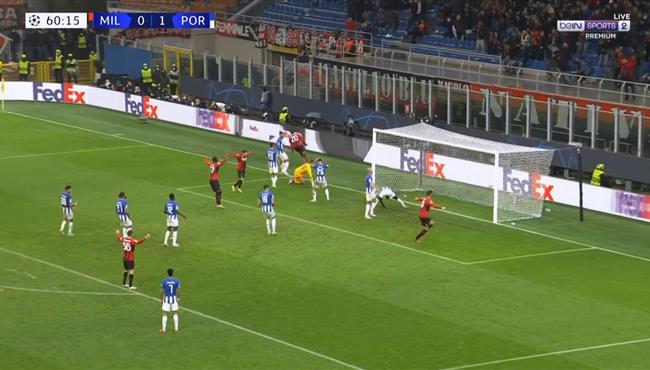 اهداف مباراة ميلان وبورتو 1 1 دوري ابطال اوروبا