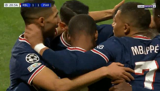 اهداف مباراة باريس سان جيرمان ولايبزيج 2 2 دوري ابطال اوروبا