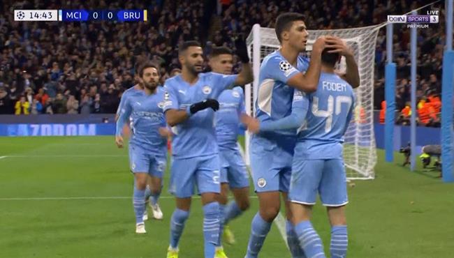 اهداف مباراة مانشستر سيتي وكلوب بروج 4 1 دوري ابطال اوروبا