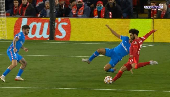محمد صلاح كاد ان يسجل هدف رائع امام اتلتيكو مدريد