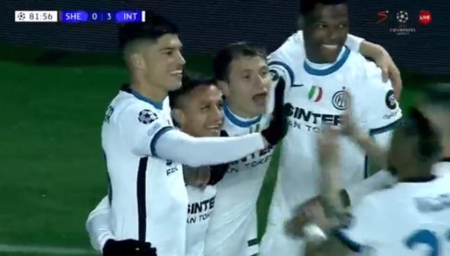 ملخص واهداف مباراة انتر ميلان وشيريف 3 1 دوري ابطال اوروبا