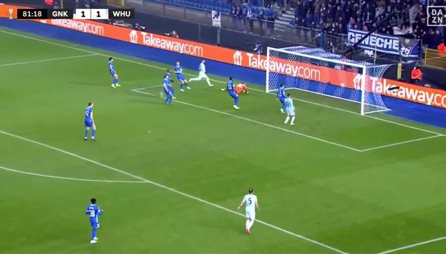 اهداف مباراة وست هام وجينك 2 2 الدوري الاوروبي