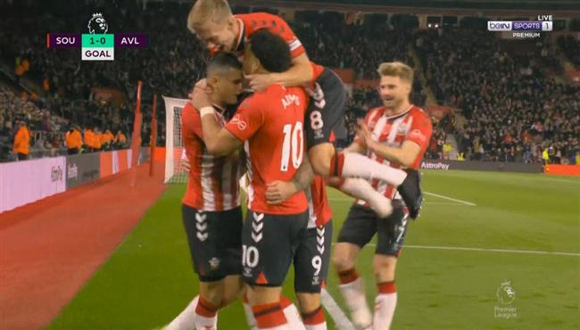 هدف فوز ساوثهامبتون علي استون فيلا 1 0 الدوري الانجليزي