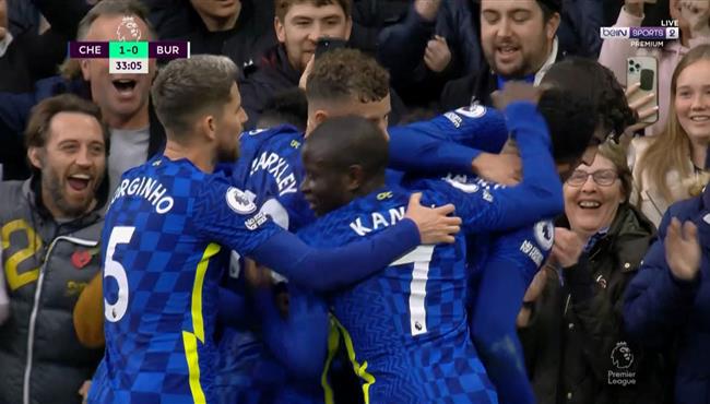 اهداف مباراة تشيلسي وبيرنلي 1 1 الدوري الانجليزي