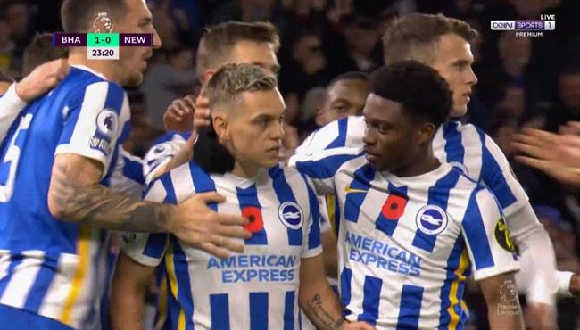 اهداف مباراة نيوكاسل وبرايتون 1 1 الدوري الانجليزي