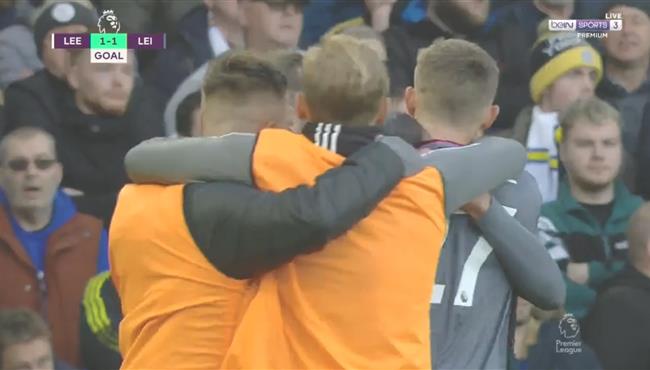 اهداف مباراة ليستر سيتي وليدز يونايتد 1 1 الدوري الانجليزي