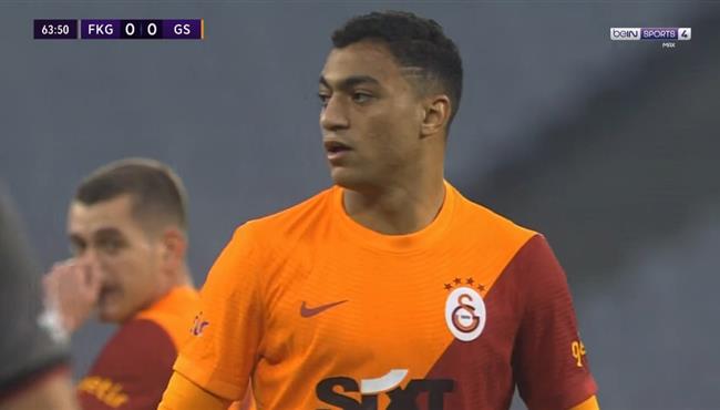 مصطفي محمد كاد ان يسجل هدف في مباراة جالطة سراي وفاتح قرة جمرك