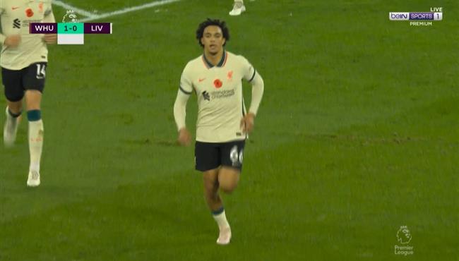 هدف الكسندر ارنولد الرائع في مرمي وست هام اسيست محمد صلاح