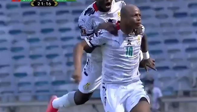 هدف اندري ايو الرائع في مباراة غانا واثيوبيا بتصفيات كاس العالم