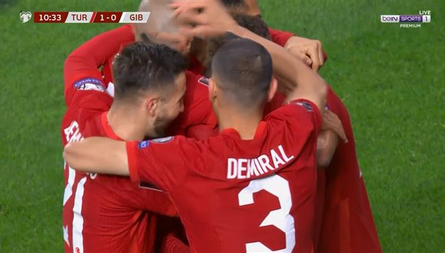 اهداف مباراة تركيا وجبل طارق 6 0 تصفيات كاس العالم