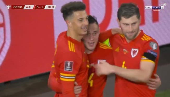 اهداف مباراة ويلز وبيلاروسيا 5 1 تصفيات كاس العالم