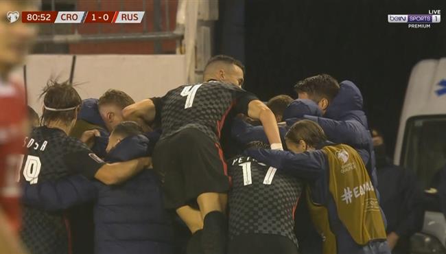 هدف فوز كرواتيا علي روسيا 1 0 تصفيات كاس العالم