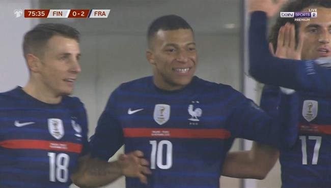 هدف مبابي الرائع في مرمي فنلندا بتصفيات كأس العالم