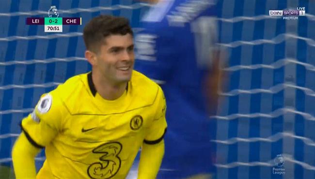 هدف كريستيان بوليسيتش في مرمي ليستر سيتي اسيست حكيم زياش