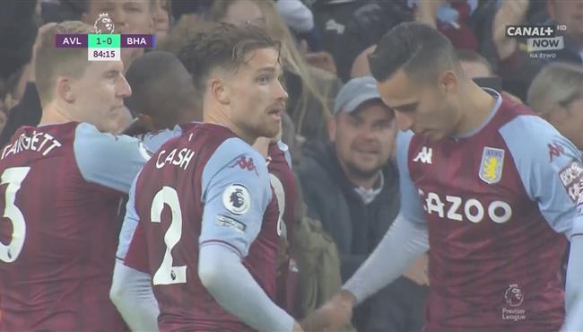 اهداف مباراة استون فيلا وبرايتون 2 0 الدوري الانجليزي