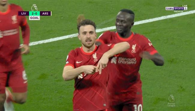 جوتا يتلاعب برامسديل وبن وايت ويسجل هدف رائع في مرمي ارسنال بالدوري الانجليزي