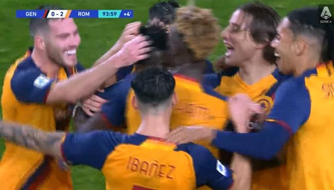 اهداف مباراة روما وجنوي 2 0 الدوري الايطالي