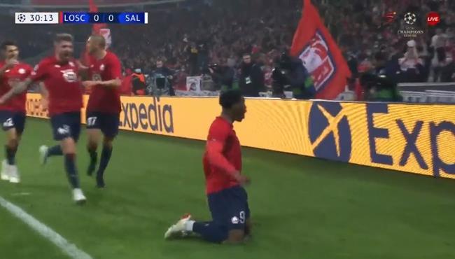 هدف فوز ليل علي سالزبورج 1 0 دوري ابطال اوروبا