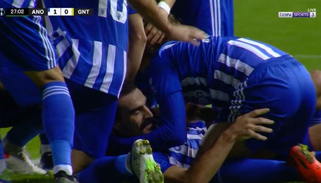 هدف عالمي في مباراة أنورثوسيس فاماجوستا وجينت بدوري المؤتمر الاوروبي