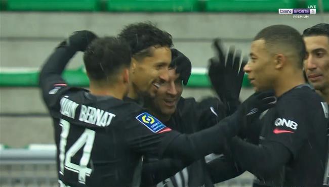 اهداف مباراة باريس سان جيرمان وسانت ايتيان 3 1 الدوري الفرنسي