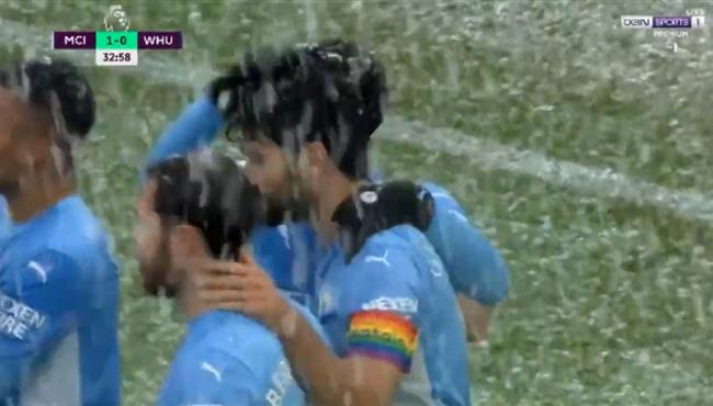 اهداف مباراة مانشستر سيتي ووست هام 2 1 الدوري الانجليزي