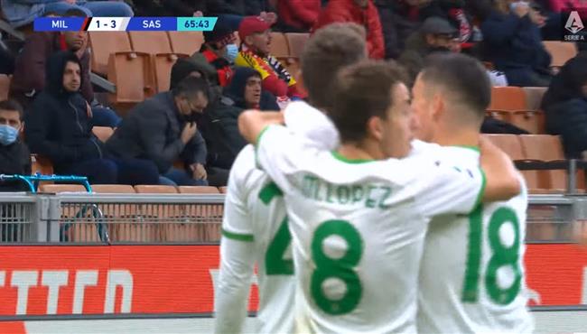 اهداف مباراة ميلان وساسولو 1 3 الدوري الايطالي