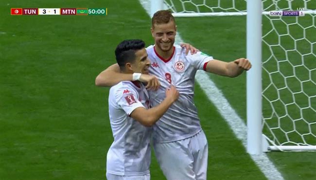 هدف تونس الرابع في مرمي موريتانيا بكأس العرب