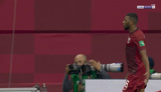 هدف قطر الاول في مرمي البحرين بكاس العرب