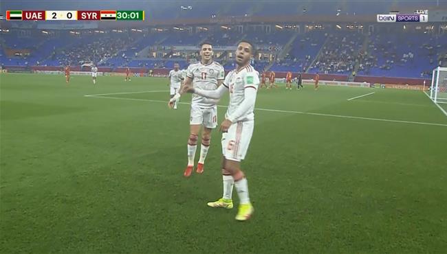 هدف الامارات الثاني في مرمي سوريا بكاس العرب