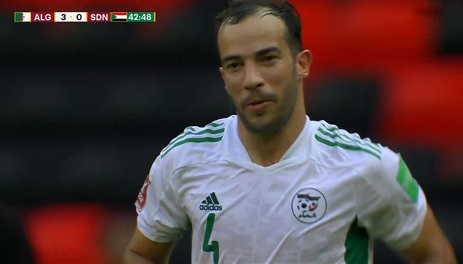 هدف الجزائر الثالث في مرمي السودان بكاس العرب