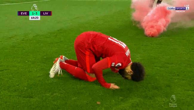 هدف محمد صلاح الثاني الماراثوني امام ايفرتون