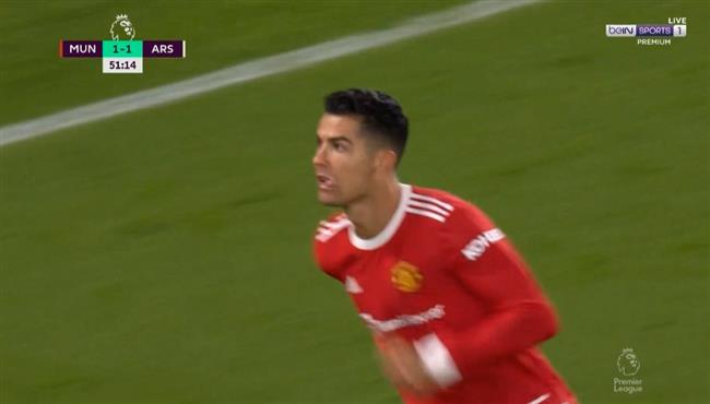 هدف كريستيانو رونالدو الاول في مرمي ارسنال بالدوري الانجليزي