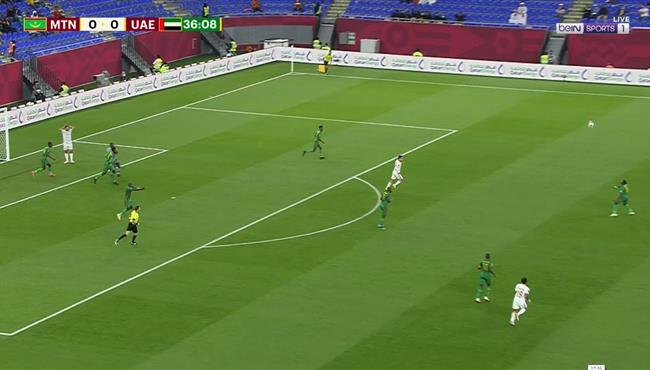 تصدي حارس موريتانيا الرائع ينقذ مرماه من هدف اول للامارات