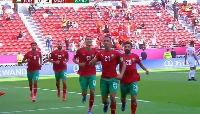 هدف سفيان رحيمي في مرمي الاردن بكأس العرب