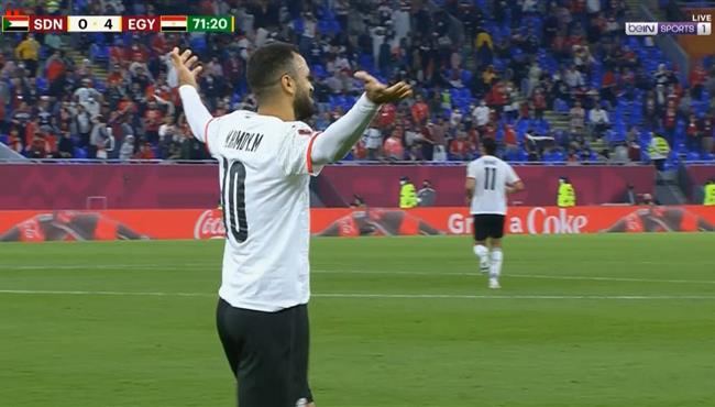 هدف مروان حمدي الملغي امام السودان بكاس العرب