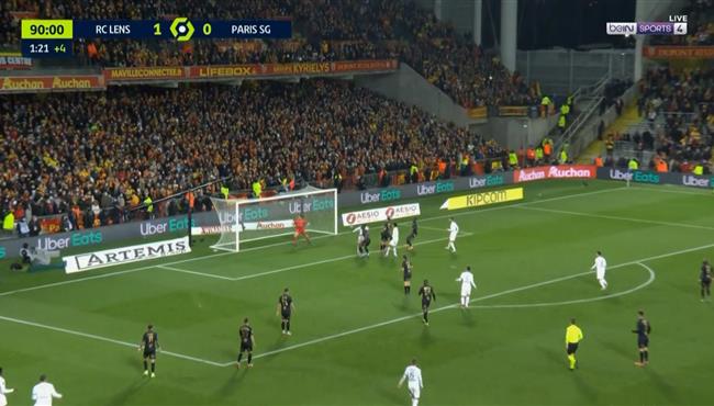 هدف تعادل باريس سان جيرمان مع لينس في الوقت القاتل بالدوري الفرنسي