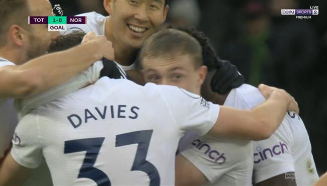 اهداف مباراة توتنهام ونورويتش سيتي 3 0 الدوري الانجليزي