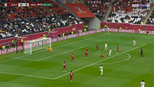 القائم يحرم العراق من هدف اول امام قطر بكأس العرب