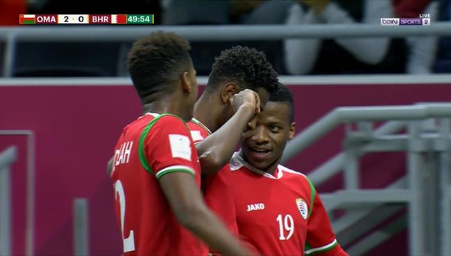 هدف عمان الثاني في مرمي البحرين بكأس العرب
